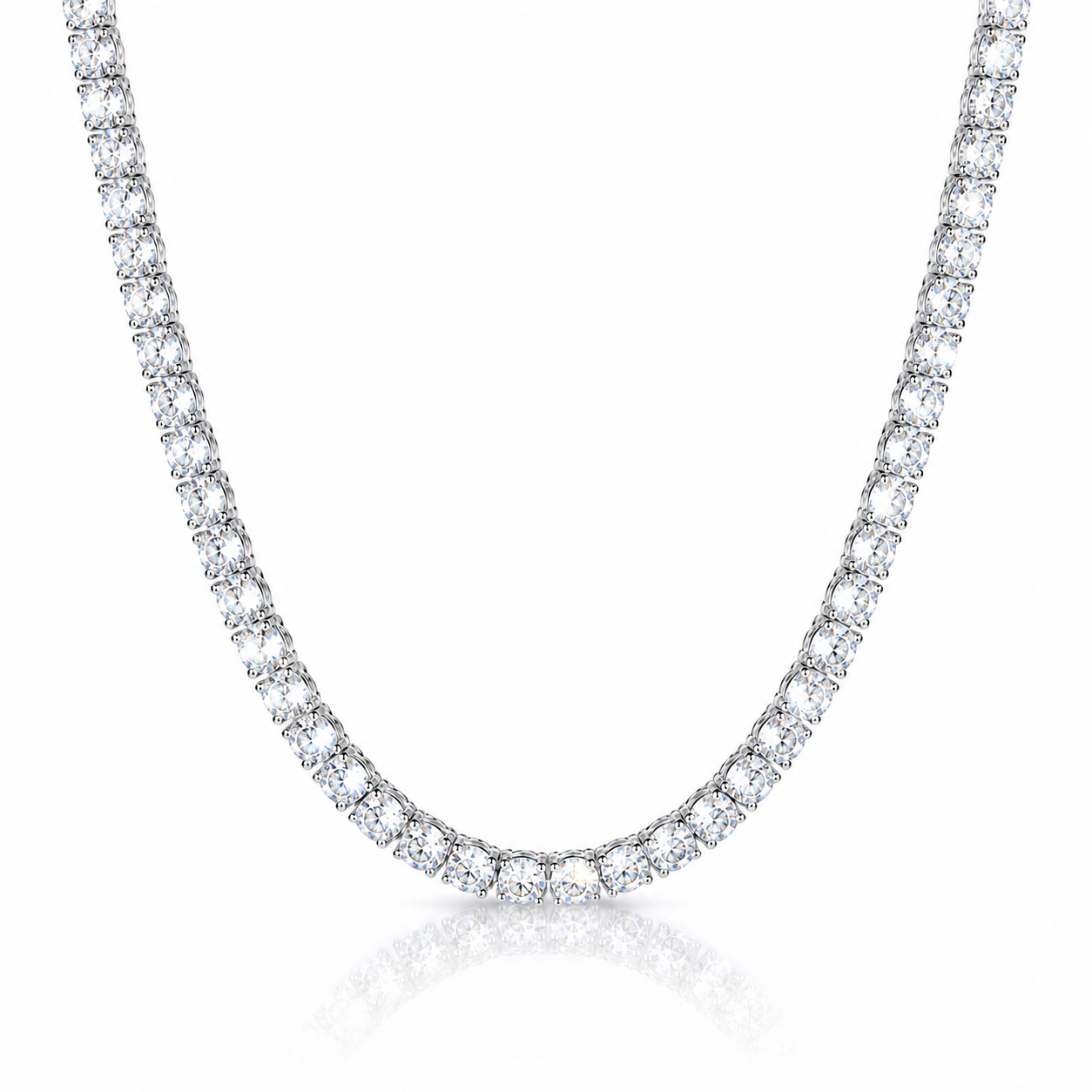 VVS1 D Moissanite Tennis Chain | 18K Gold Plated | S925 Sterling Silver | GRA Certified